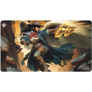 Ultra PRO - Outlaws of Thunder Junction Playmat Ft. Aartsengel van tienden voor Magic: The Gathering, Limited Edition Unieke Artistieke Collectible Card Gaming TCG Playmat Accessoire