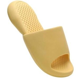 MiqiZWQ Womens sliders Cloud Slippers Soft Soled Slippers Women'S Summer Couple Bathroom Bath Slippers-Yellow-40/41