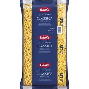 Barilla Harde tarwe pasta penne Rigate n. 73 – 1-pack (1x5kg)