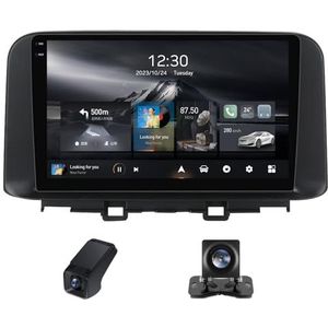 Android autoradio 2 Din geldt voor Hyundai Encino 2018-2019 met Draadloze Carplay Android Auto GPS Navi WiFi 9 inch met Bluetooth+ Achteruitrijcamera/Stuurwielbediening(A,C30Plus)