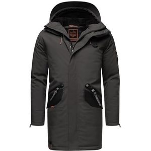 STONE HARBOUR Winterjas voor heren, met capuchon, gevoerd, winterparka B870, antraciet, XL