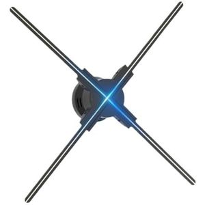 52cm 3D Holografische Projector Ventilator 624 LED Lamp Kralen Hologram Reclame Licht Speler Foto Video Teken Display WIFI Afstandsbediening