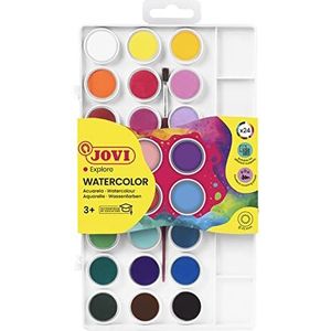 Jovi 800/24 verfverpakking van 24 aquarellen, diverse kleuren, 1 stuks (1er Pack)