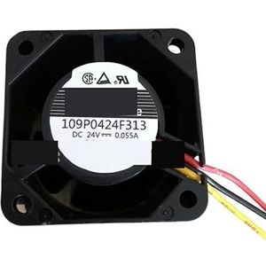 Voor SANYO voor DENKI 109P0424F313 DC 24V 0.05A 40x40x28mm 3-draads serverkoelventilator