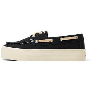 Sperry Dames Bahama Sneaker, Zwart, 2 UK, Zwart, 35 EU