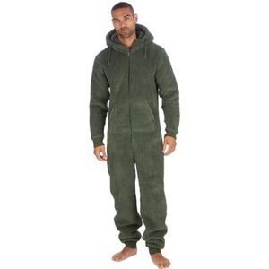 Mens Cargo Bay Borg Onesie 31B1535 Olive L-XL