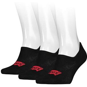 Levi's Unisex High Rise Batwing Logo (3 stuks) sokken, jet black, 35/38 EU
