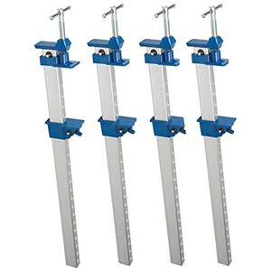 Dapetz ® 4 X Aluminium Sjerpklem 600mm Stalen Sjerp Klemmen Krampen Quick Slide Houten Klem Verstelbare Medium Duty Bar Klemmen met Ergonomische Grip Handvat