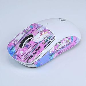 Muisgreeptape antislip skin voor G Pro X Superlight GPW draadloze muis, doe-het-zelf sticker muis zweetbestendige griptape beschermhoes (voor G Pro X Mouse - roze)
