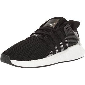 adidas Originals Men's EQT Support 93/17 Running Shoe, Black/White, 8.5 M US