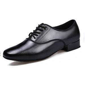 TINRYMX latin dansschoenen herren veters Gesloten Teen Standaard Ballroom Moderne oefeningen Salsa Latijnse Dansschoen,43 EU