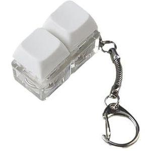 Paopaoldm 1Pc Mechanische Toetsenbord Schakelaars Tester Sleutelhanger Speelgoed Stress Relief Tool Met LED Licht 2-Key 3-Key 4-Key Mechanische Toetsenborden Sampler