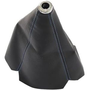 PU Lederen AT MT Versnellingspookhoes Voor Volvo Voor S60 V70 Voor XC90 Auto-interieuraccessoires Versnellingspookknop(Blauw)