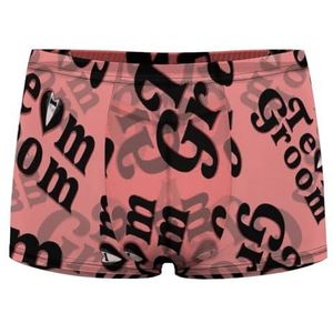 Bruidegom Heren Boxer Slips Sexy Shorts Mesh Boxers Ondergoed Ademend Onderbroek Thong
