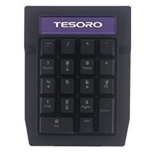 TESORO Tizona Numpad bruin schakelaar numeriek toetsenbord zwart