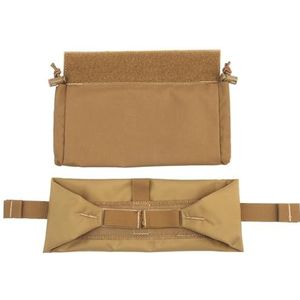 Tactische Abdominale Micro-medische Kit - MOLLE Opvouwbare Opbergtas voor Militair Trauma En Dagelijkse EHBO-benodigdheden(Brown)
