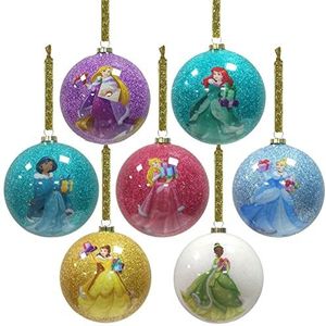 Disney Princess 70mm Kerstballen Set van 7 Boom Opknoping Decoratie 2714