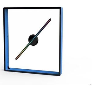 42 Cm Fan En 45 Cover 3D Hologram Projector Afstandsbediening Reclame Display Led Teken Holografische Lamp waterdicht(P45 set Blue)