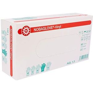 NOBAGLOVE® vinyl poedervrije onderzoekshandschoenen XS-XL Large