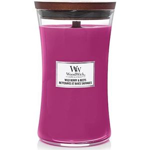 Woodwick Wild Berry & Beets Large Candle - Geurkaars