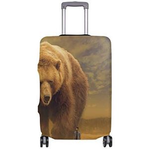 Brown Bear koffer Hoes Bagage Cover ALLEEN Cover