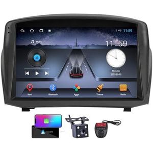 9 Inch Touchscreen Dubbel DIN Autoradio Compatibel met Ford Fiesta Mk 6 2008-2019 met Carplay/Android Auto FM RDS DAB+ Autoradio WiFi 4G Draadloze Carplay Android Auto BT 5.0 DSP(NF-1)