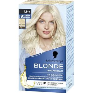 Schwarzkopf Blonde L1++ Whitender, 143 ml, haarkleurmiddel voor olie-geactiveerd haar, lichter maken met HaptIQ-systeem, voor maximaal 9 niveaus zonder geelheid