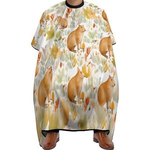 Salon Cape Leuke Capybara Kapper Cape Professionele Kappers Jurk Verstelbare Kappers Cape Voor Thuis Kapper Accessoires Kappers 140x168cm