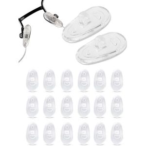 SPORTS WORLD VISION Brillen Neuspads | Premium kwaliteit zachte siliconen A-vormige neuspads voor brillen | 11mm schroefbare brilpads in 10 paar