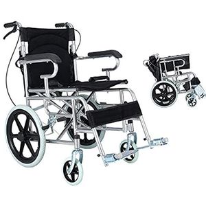 Rolstoelen Opvouwbare rolstoelen, opvouwbare rolstoel netto gewicht 11 kg opvouwbare lichtgewicht draagbare ouderen kleine reizen gehandicapte scooter trolley,B
