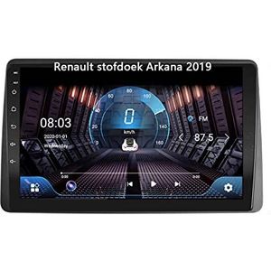 Android 10 Bluetooth Autoradio Dubbel Din Multimedia Speler 9 inch Touchscreen Auto Stereo Voor Renault stofdoek Arkana 2019 Met GPS Ondersteuning Spiegel Link/Stuurbediening Dual USB Backup Camera (
