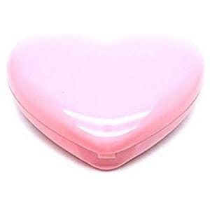 1 Stuks Lege Oogschaduw Doos Mini Hartvormige Lip Container Gevallen Diy Cosmetische Container Dispenser Met Poeder Doos Container, roze