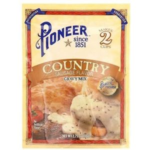 Pioneer Brand Country Gravy Mix, Sausage, 2.75 oz