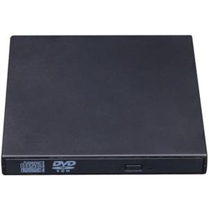 Universele Externe Cd-dvd-optische Drive Draagbare USB 2.0 Dvd-optische Drive-spelerlezer Heldere Beeldkwaliteit Stabiele Audio(Black)