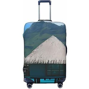 DEHIWI Tahiti Strandbagagehoes, reisstofdicht, kofferhoes, ritssluiting, kofferbeschermer, geschikt voor bagage van 45-72 cm, Zwart, S