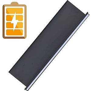 Zwevende planken wandmontage, verlichte wandplank lineaire zwevende plank eenvoudig en modern smeedijzeren wandplanken for plantenplank of boekenplank, wandopslagplank opgeladen (Color : Black, Size