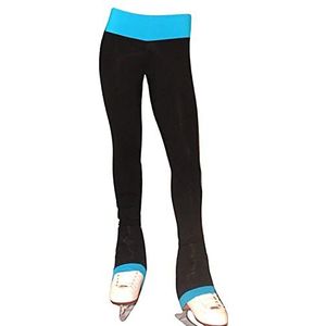 Youthful flying Schaatsen panty hoge taille figuur skate broek naadloze workout warme legging (maat: M, kleur: blauw)