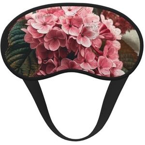 Slaap-oogmasker voor dames en heren, zacht, comfortabel slaapmasker, verduisterend, slaapoogbedekking voor reizen, yoga, dutje, werk, roze bloemen