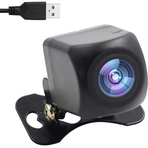 Wifi Omkeercamera 5V USB / 12V HD WIFI 5 Nachtzichtcamera Waterbestendige tachograaf Compatibel met Android IOS voor Motorwagen RV Van,zwart,A