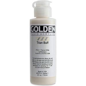 Golden Fluid Acrylics Acrylverf, 118 ml, wit (Titan Buff)