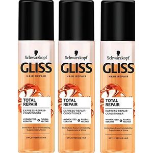 Gliss Kur Anti-klittenband spray ""Total Repair"" Express Repair Conditioner, 200 ml, verpakking van 3 stuks