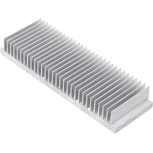 FULIMEI DIY Aluminun chassiskits koellichaam 250 mm W82 H33mm radiator koellichaam(Silver)