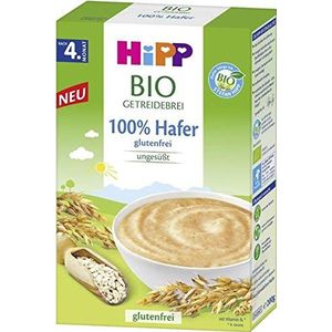 Hipp biologische ontbijtgranen 100% haver, glutenvrij, na de 4e maand, 200 g