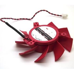 FD7015H12S 12V 0.43A 65mm 39x39x39mm For ATI for Radeon HD5770 HD5850 HD5830 Graphics/Video Card Fan(Red,FD7015H12S-2Pin)