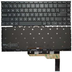 Amerikaans/Spaans laptoptoetsenbord VOOR MSI voor Modern 15 A10M A10RAS A10RBS MS-14C1 MS-14C2 MS-1551 wit verlicht(Gray SP backlit)