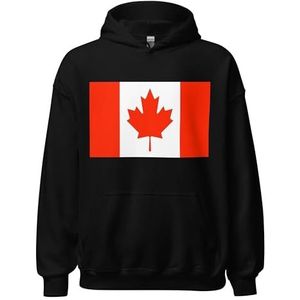 Pixelforma Hoodie met vlag van Canada, Zwart, S