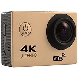 Actiecamera, Sportcamera waterdicht Hd Outdoor Mini Diving Camera 4K WiFi Sports DV(Golden)