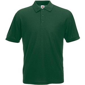 Poloshirt * 65/35 Polo * Fruit of the Loom M L XL XXL 3XL 4XL 5XL ook kleursets, flessengroen, 3XL