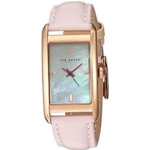 Ted Baker Dames analoog Japans quartz horloge met lederen band 10030751, roze, Jurk