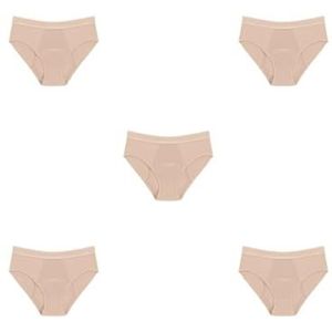 5 Set Moederschap Incontinentie Onderbroek Badmode Lekvrije Bikini's Bodems Fysiologische Broek Herbruikbare Zwembroek Abrikoos/M